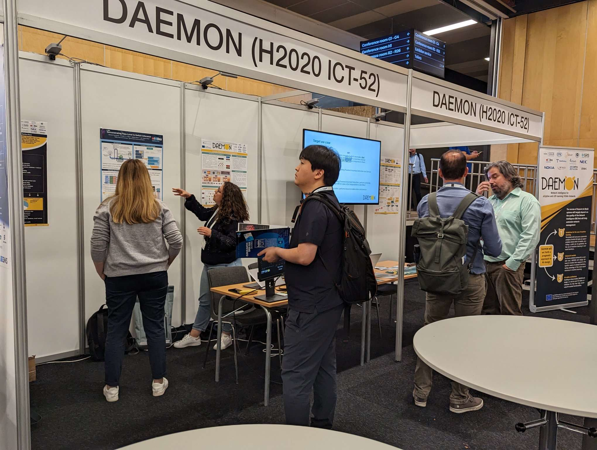 NEW @h2020daemon booth in the European Conference on Networks and Communications #EUCNC 23 in Gothenburg, Sweden #h2020daemon #H2020 @EU_H2020 @5GPPP
